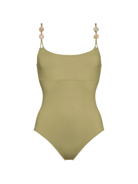 ERES Lynda bead-embellished swimsuit Green 012623