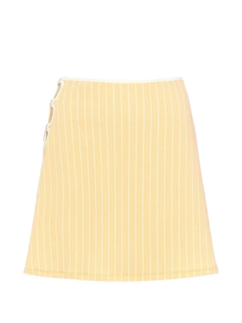 ERES Poolside cut-out mini skirt Yellow 042618