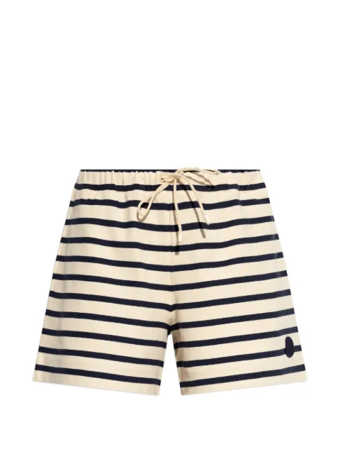 Moncler striped knitted shorts Neutrals L10938H0001089BEB