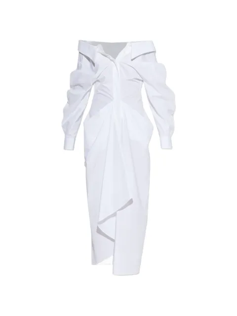 Givenchy draped poplin dress White BW22T71642
