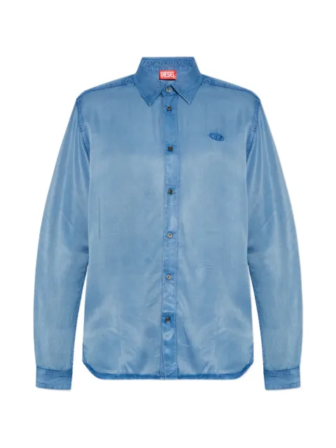 Diesel S-Holg logo-detail shirt Blue A236430JMCD