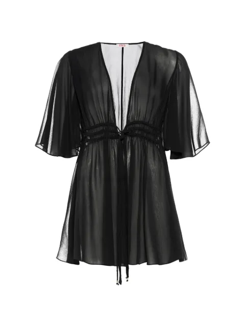 ERES flared sleeve opérette top Black 272634