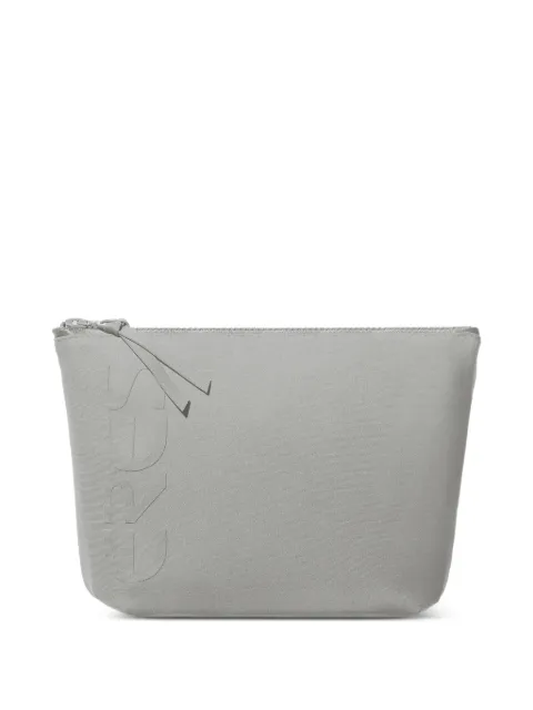 ERES logo-embossed zipped pouch Grey 192114
