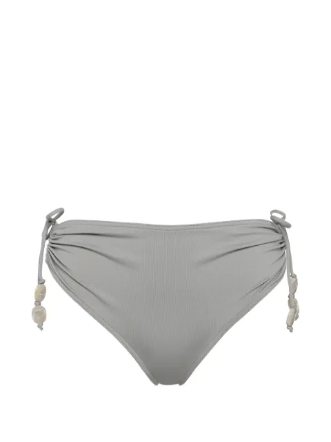 ERES Christie bead-embellished ruched bikini bottoms Grey 042621