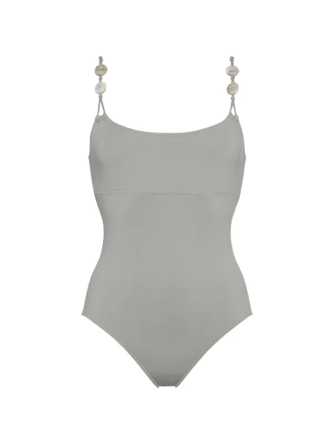 ERES Lynda beaded-strap swimsuit Grey 012623