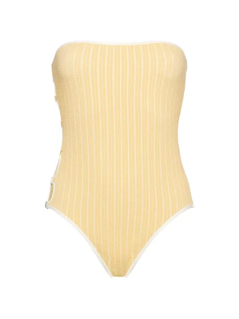 ERES Golden bustier cut-out swimsuit Yellow 012622