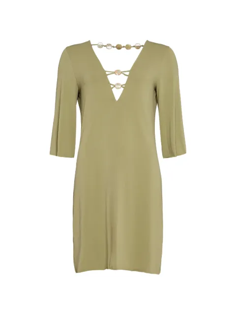 ERES Fabuleuse beade-detail mini dress Green 202615