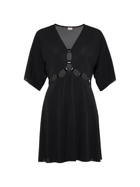 ERES Connection V-neck cutout dress Black 202617