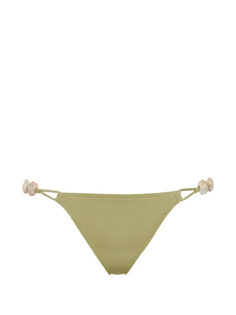 ERES Farrah bead-embellished bikini briefs Green 042619