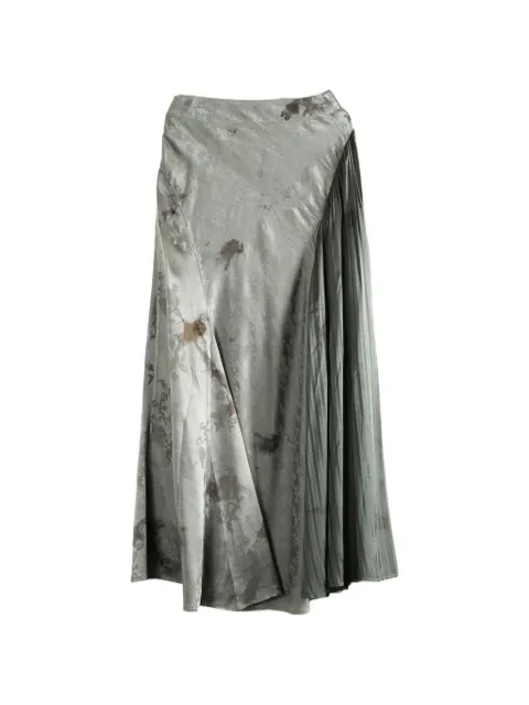 MUTEDANCE floral-jacquard skirt Grey MD26SS111