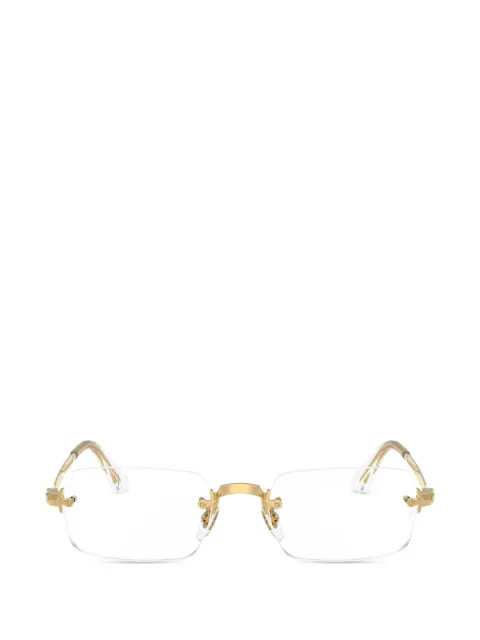 Ray-Ban rectangle-frame glasses Gold RB3928V2500