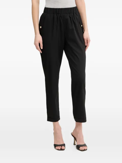LIU JO cuffed elasticated trousers Black TA6255TS922