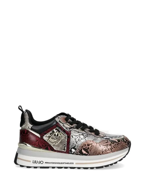 LIU JO snake-effect sneakers Neutrals BF5009EX005