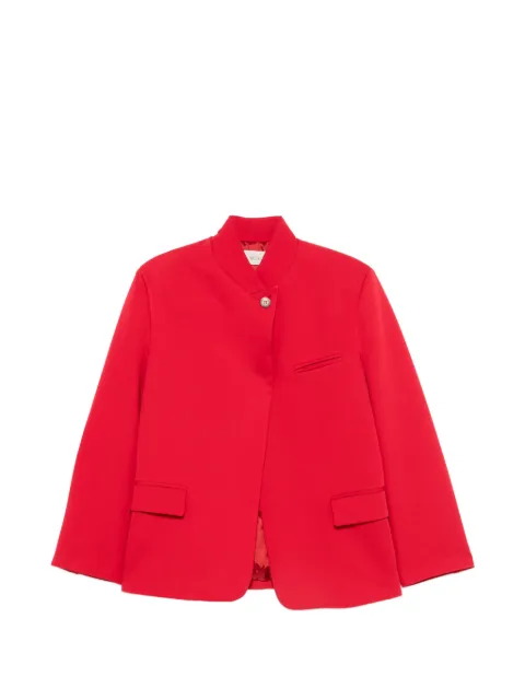 VICOLO high-neck single-button blazer Red TAB1089