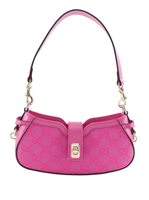 Gucci Pre-Owned 2016-2026 Mini GG Canvas Moon Side shoulder bag Pink EGMWWFKQ8HPJ82NZ