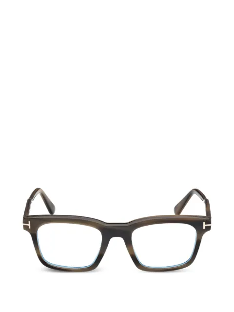 TOM FORD Eyewear square frame glasses Brown FT6122B