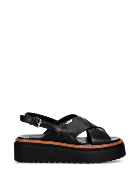 LIU JO crossover flatform sandals Black SA6161P0102