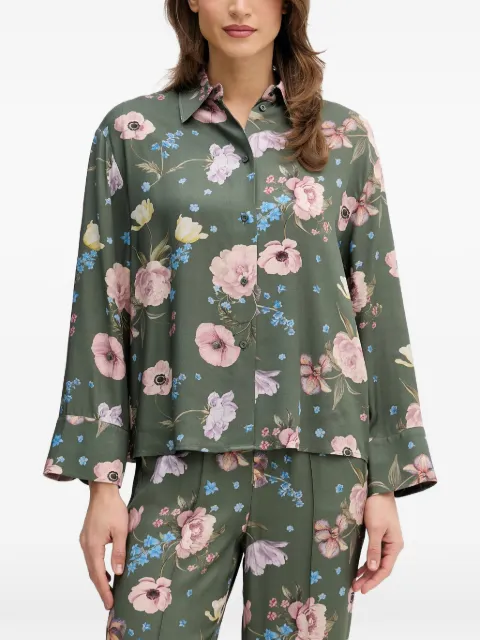 OUI floral shirt Green 96722