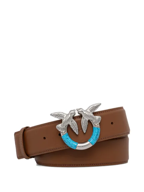 PINKO logo-buckle belt Brown 100120A31R