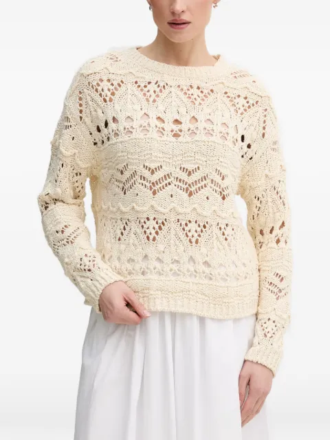 OUI pointelle-knit sweater Neutrals 96493