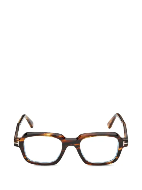 TOM FORD Eyewear square frame glasses Brown FT6123B