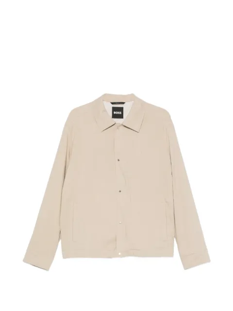 BOSS pointed-toe bomber jacket Neutrals 50561971