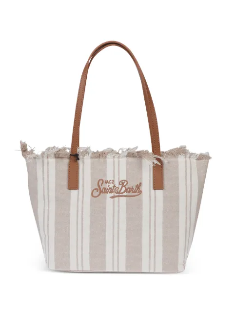 MC2 Saint Barth striped fringed bag Neutrals CBMF00100589L