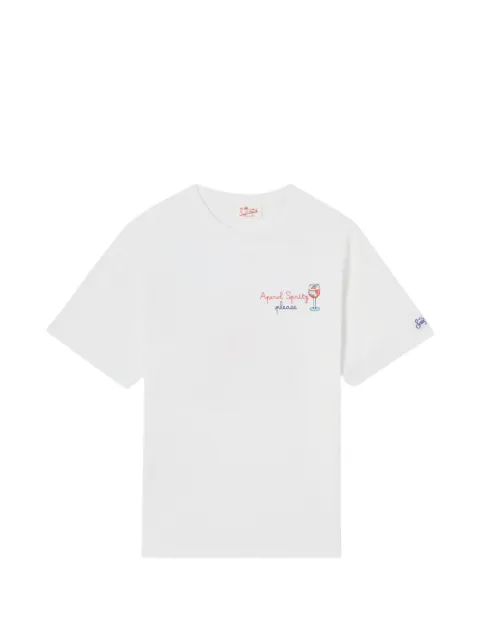 MC2 Saint Barth x Aperol Portofino embroidered T-shirt White POT000101997L01NEMB