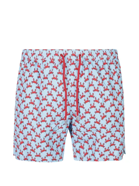 MC2 Saint Barth crab print swim shorts Blue LIG0003