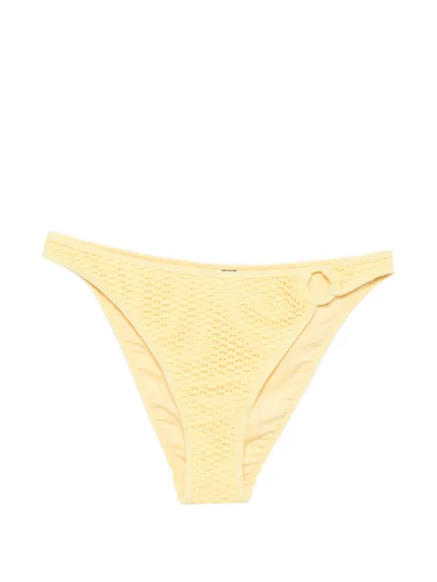 Karl Lagerfeld crochet ring-detail bikini bottoms Yellow B1W460352IG