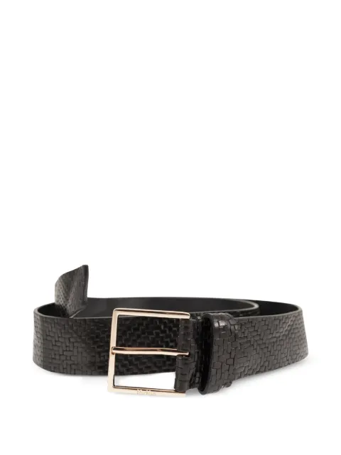 Max Mara braided leather belt Black 2614501042600