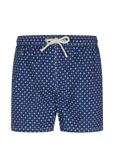 MC2 Saint Barth floral-print swim shorts Blue LIG0016