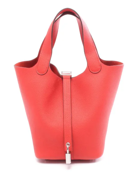 Hermès Pre-Owned 2020 Clemence Picotin Lock 18 handbag Red 8LCHJ85204QEJ6LX