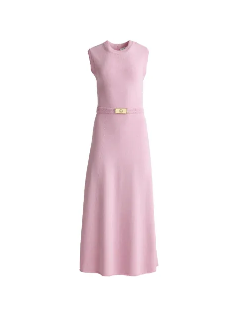 St. John braid detail midi dress Pink K11P061PNYY