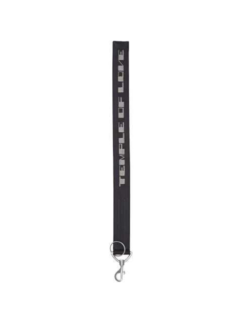 Rick Owens DRKSHDW Temple ring keychain Black DA01F4401DBKM11