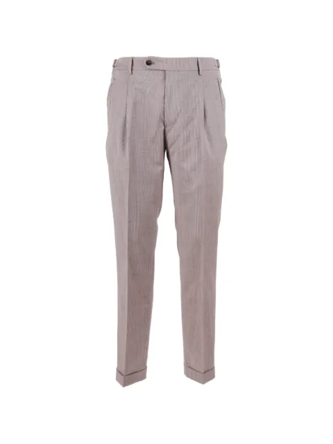 Berwich Retrolong pleated tailored trousers Neutrals RETROLONGMZ1568