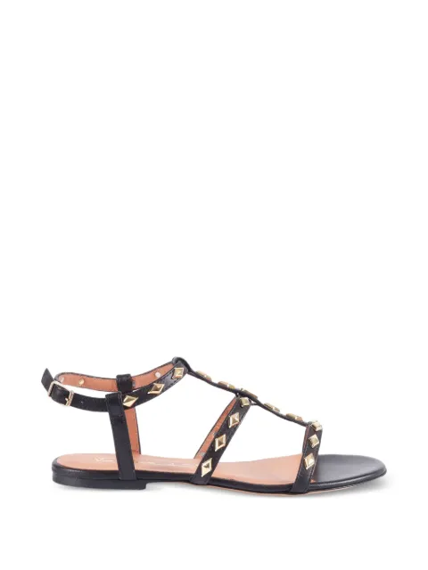 Via Roma 15 stud-embellished sandals Black 4639