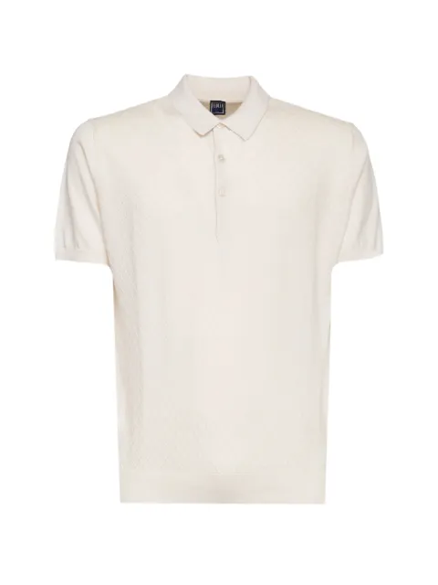 Fedeli Gabriel Giza three-button classic polo shirt Neutrals MU0D5854