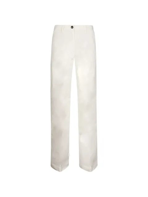Nine In The Morning logo detail trousers Neutrals NAC151P01MILK