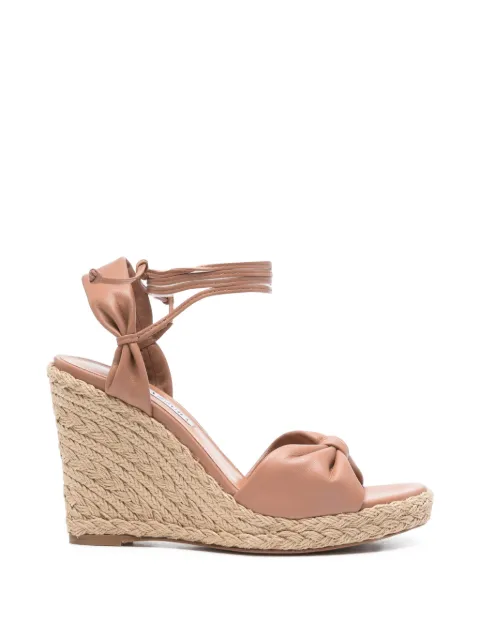 Aquazzura knot wedge heeled espadrilles Neutrals CNAHIGW0NAPPWP