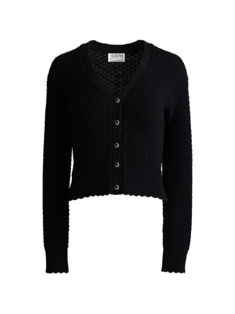 St. John crepe knit cardigan Black K51P061BK00