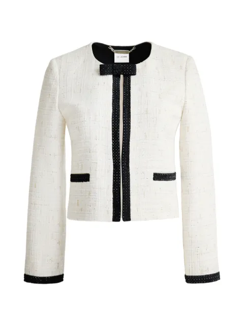 St. John tweed appliqué jacket Neutrals K62PC31ECMB