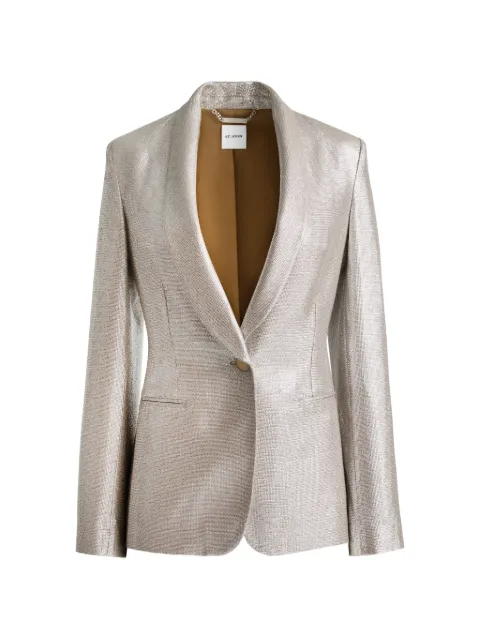 St. John lame suiting blazer Gold K62PC51AS00