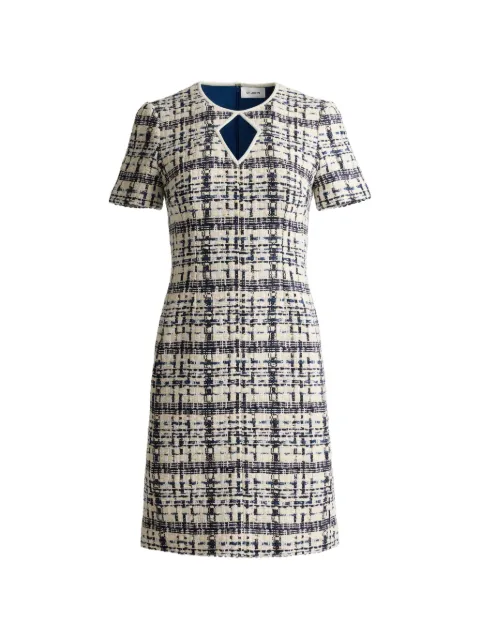 St. John tweed short sleeve mini dress Neutrals K11PC61EBWM
