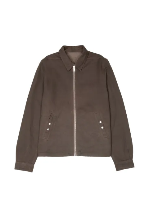Rick Owens DRKSHDW zip-up bomber jacket Brown DU01F4783CVS