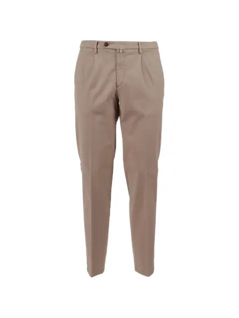 Briglia 1949 pleated-front tapered trousers Brown BG21300018