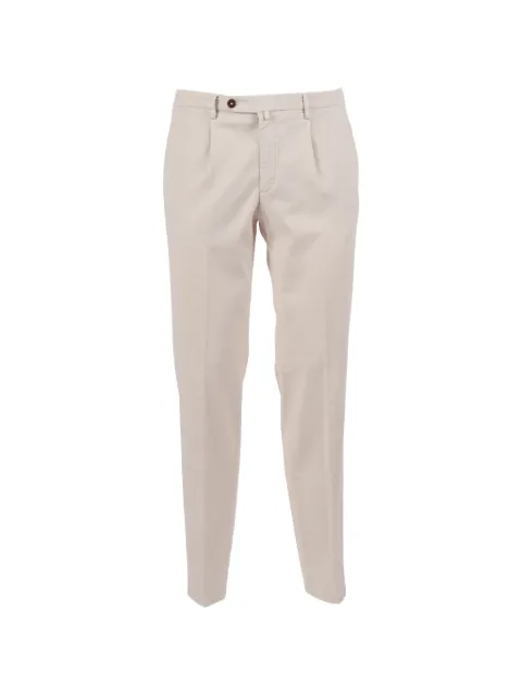 Briglia 1949 pleated twill trousers Neutrals BG21300018