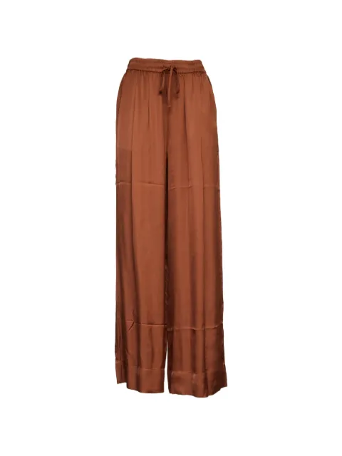 Essentiel Antwerp drawstring wide leg trousers Brown JULISSA