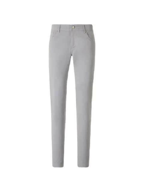 Marco Pescarolo logo-patch trousers Grey NERANO15319