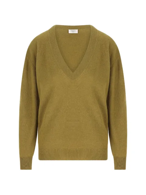 Saint Laurent V-neck sweater Green 859155YALL2